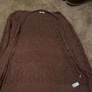 Maurices Chocolate Brown Knit Cardigan